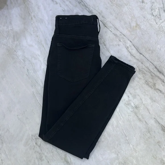 Madewell Jeans 30 10" High Rise Skinny in Black Zip Fly - Picture 8 of 15